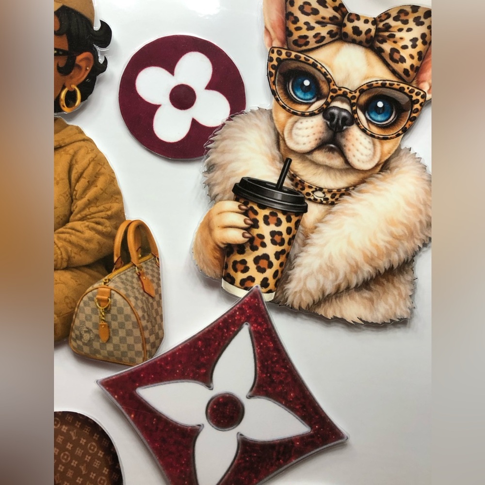 SET# 9—-Designer-Inspired Monogram Magnet Set - Picture 3 of 5